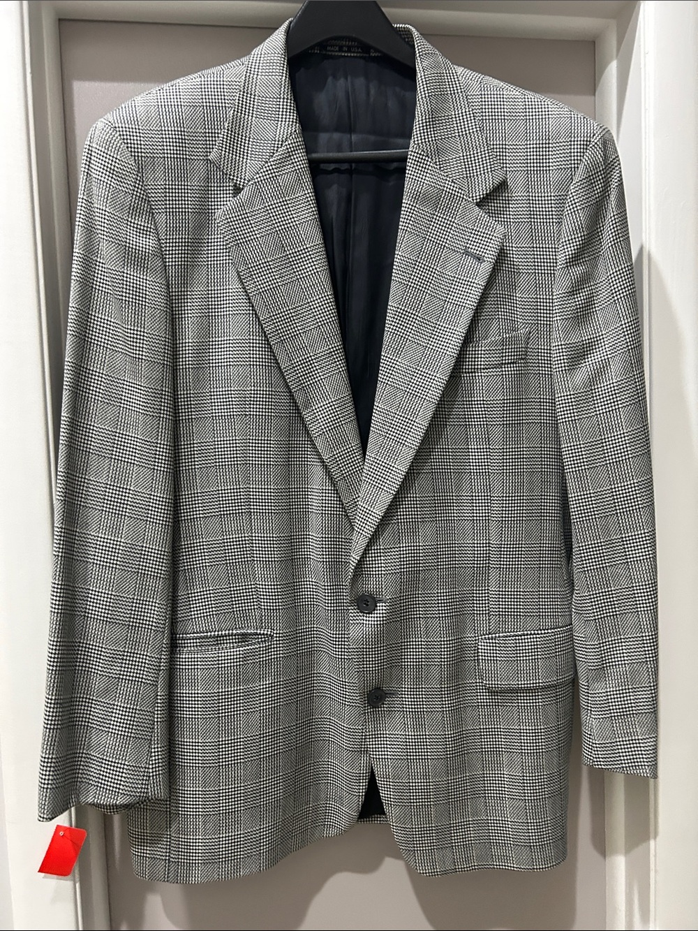 Joseph Abboud Classic Men’s Glen Plaid Wool Blazer